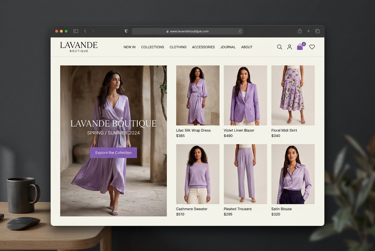 ThreadTree — minimal fashion e-commerce store design with product collections by melee.cloud